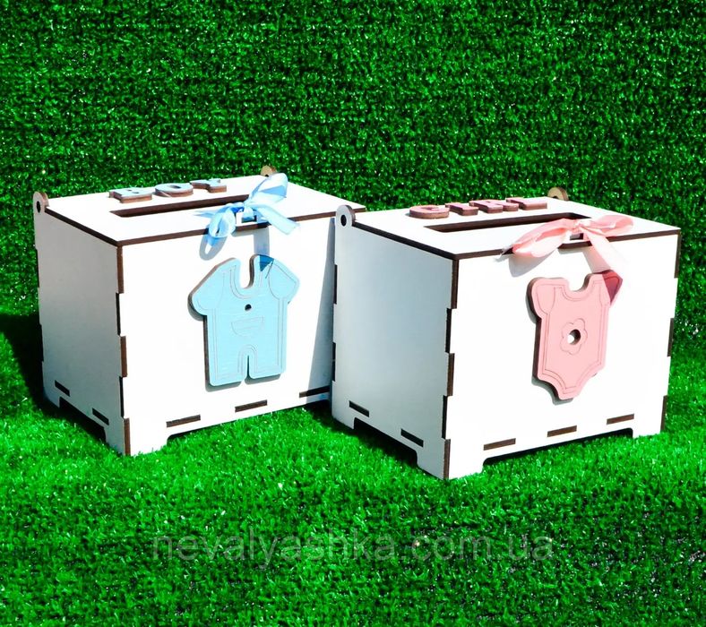 Коробка весільний банк\коробочки хлопчик - дівчинка