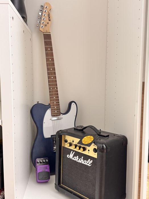 Gitara Newen TL-BW w stylu Fender Telecaster + Wzmacniacz Marshal MG10