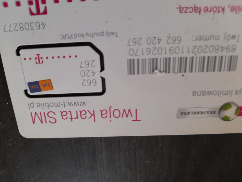 Sprzedam kartę sim