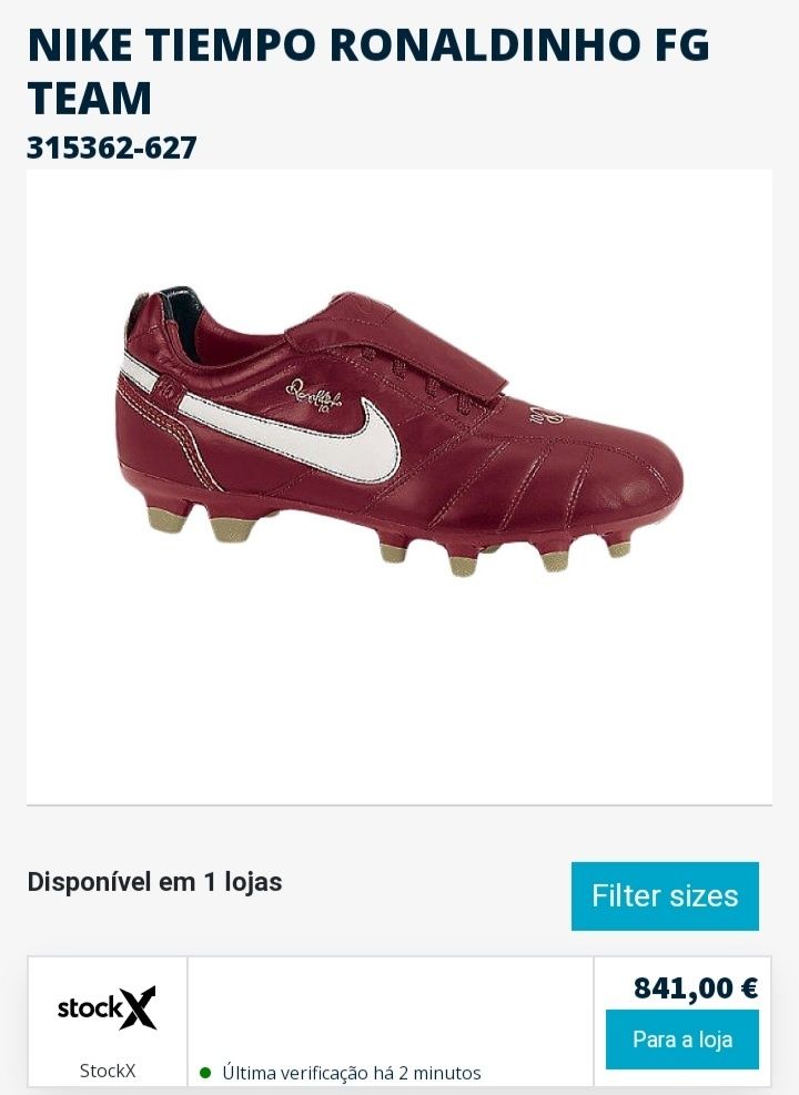 Chuteiras de futebol Nike Tiempo Ronaldinho FG TEAM