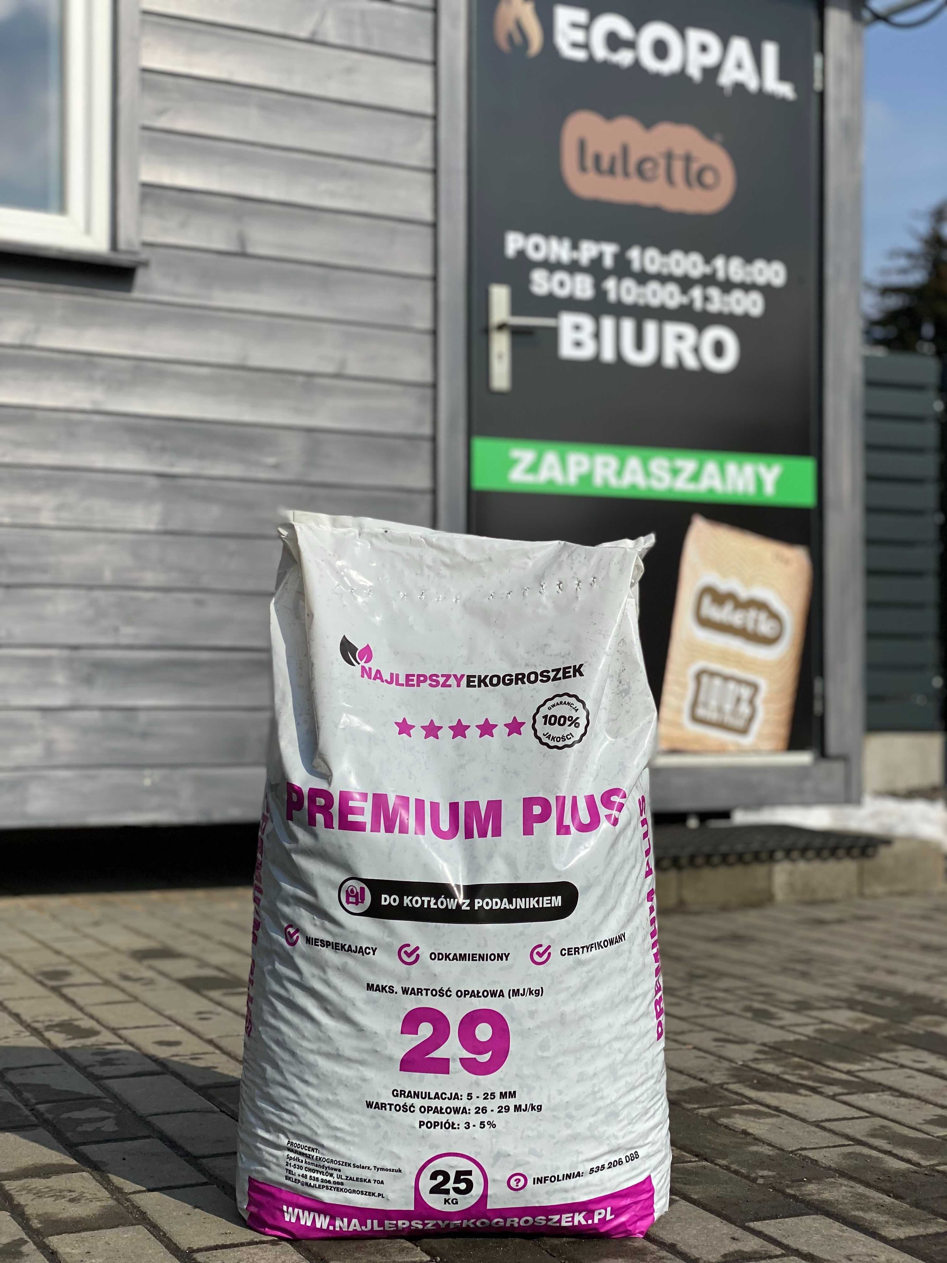 Ekogroszek nr 1 PREMIUM PLUS 29 MJ/kg suchy błyszczący