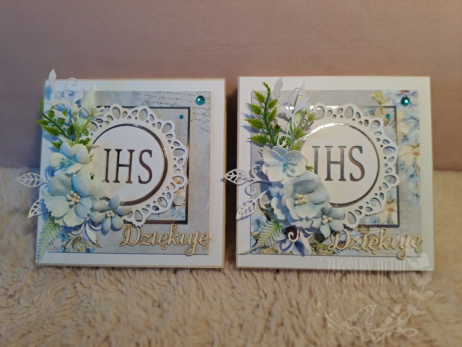 Pudełko podziękowanie dla chrzestnych/dziadków