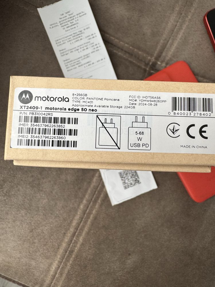 Продам motorola edge 50 neo 8+256GB