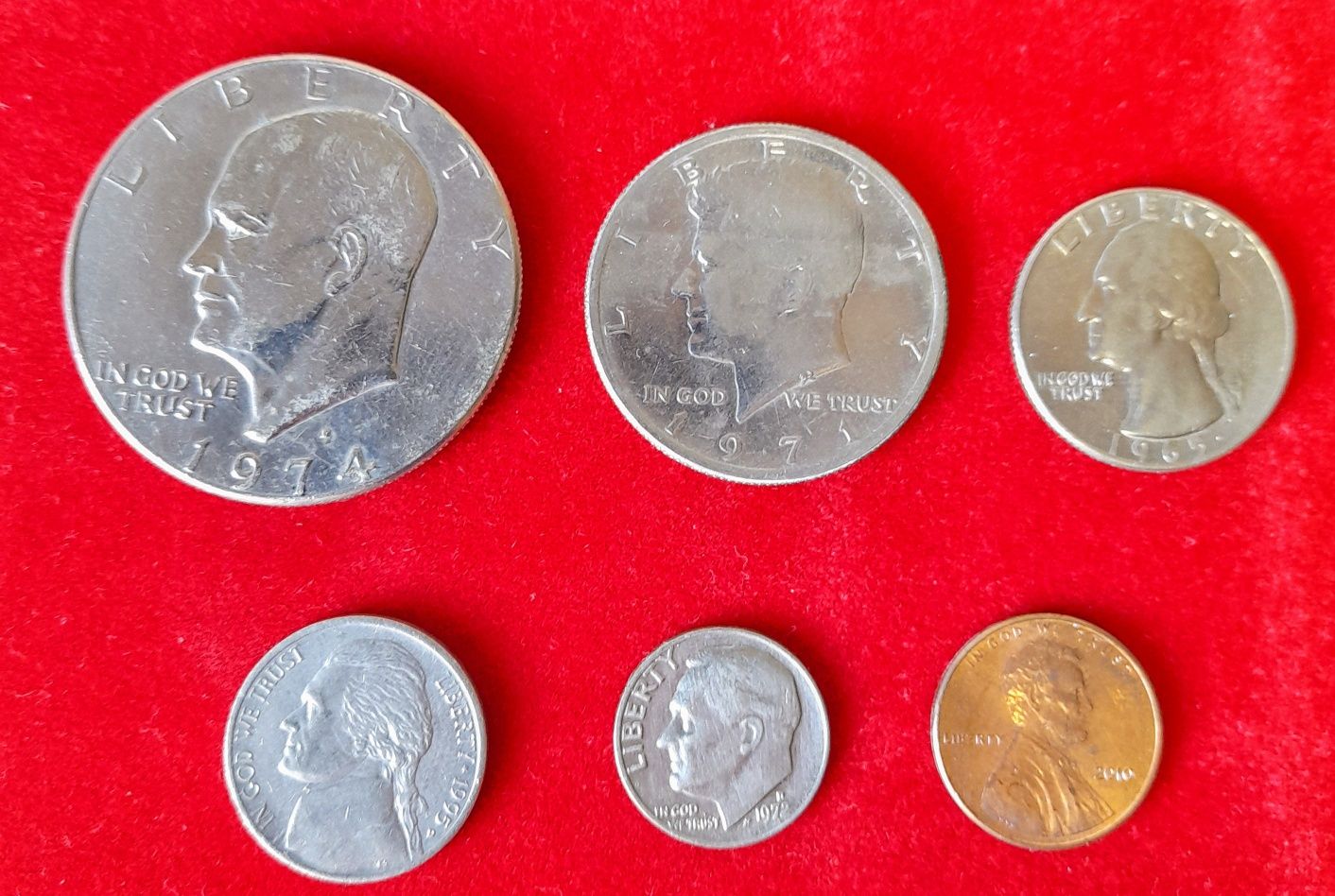 Lote moedas Estados Unidos da América