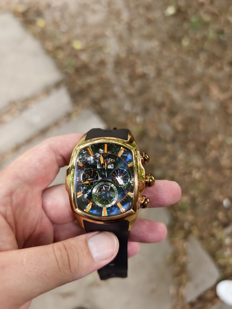 Мужские часы Reef Tiger Aurora Tank 2 automatic 100m