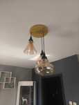 Lampy sufitowe, zegar ścienny