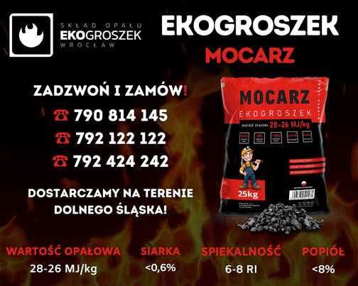 ekogroszek workowany z dostawą Mocarz 26-28MJ Legnica i okolice