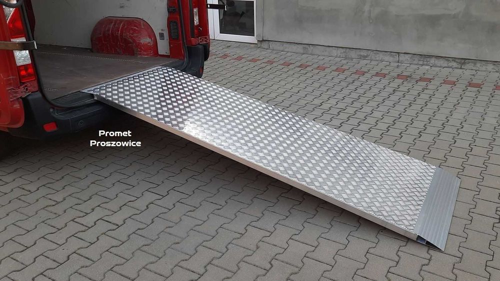 Rampa Aluminiowa 275 x 90cm bardzo mocna - Najazd Podjazd pod Paleciak