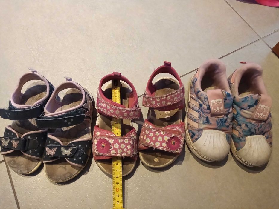 Sandałki+ buty adidas dla dziewczynki