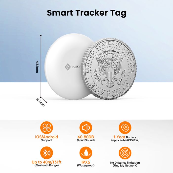 Smart Tag Mini Item Tracker поддерживает две системы: iOS/Android