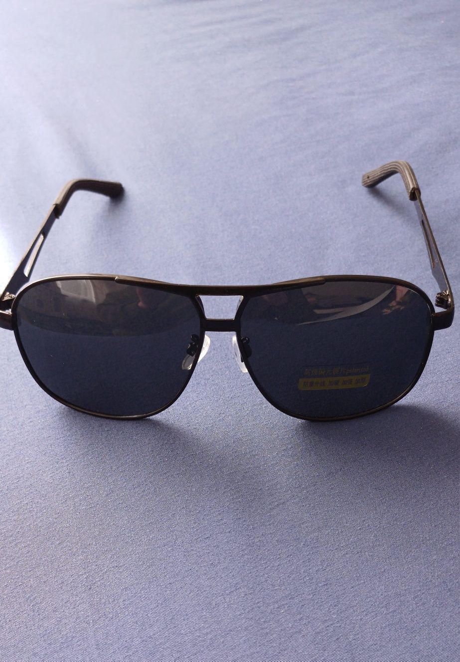Okulary pilotki czarne, polarized