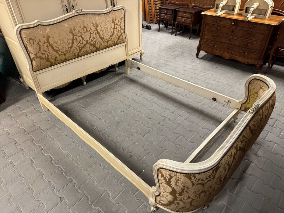 Sypialnia Ludwik łóżko szafki nocne ivory