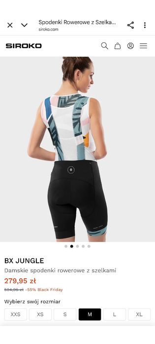 Spodenki rowerowe Siroko M