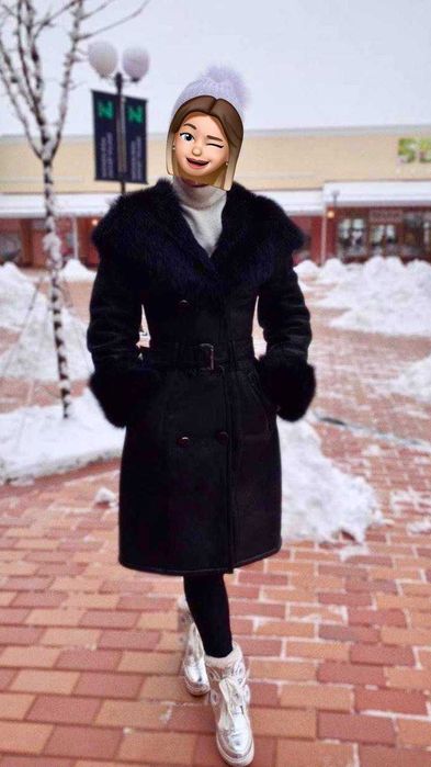 Дублёнка женская, р. 42 Дублянка жіноча овчина + тоскана