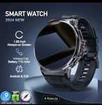 Smartwatch nowy czarny pasek + czarna bransoleta