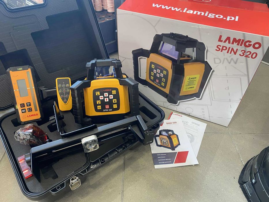 Niwelator Rotacyjny LAMIGO SPIN 320 Laser Nivel Topcon PL Spadki PRO