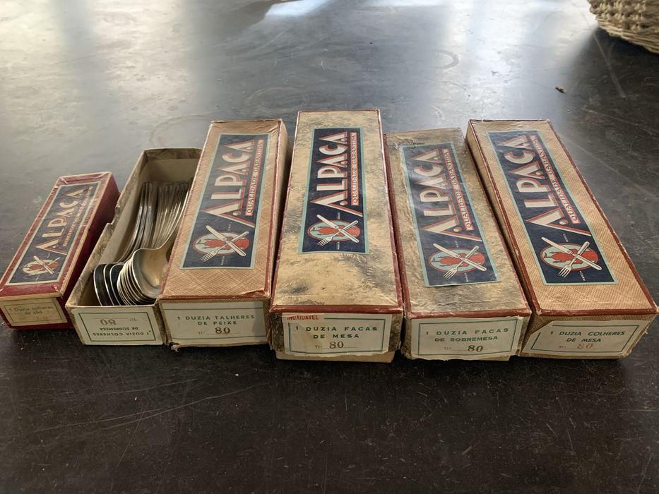 Faqueiro em Alpaca de meados do seculo passado