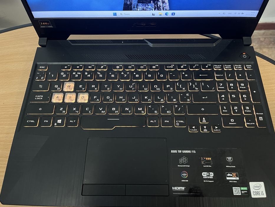 ASUS TUF Gaming F15 • i5-10300H • GTX 1660 Ti • 16 ГБ • Ідеальний стан