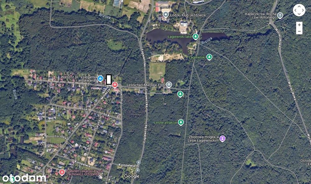 działka 1120m2 z WZ i koncepcją domu w Lesie Łagiewnickim