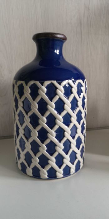 Granatowy niebieski wazon morski marynistyczny hampton