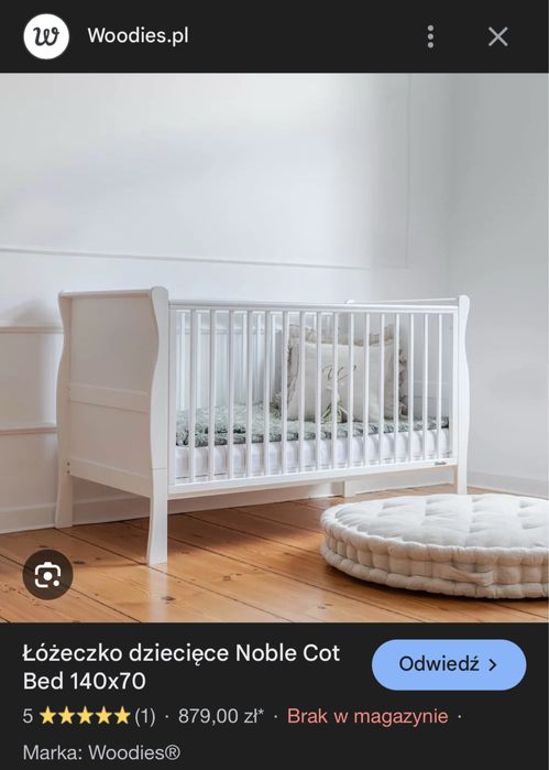 Okazja! Woodies łózeczko i przewijak ZESTAW