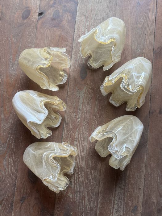 Klosze do lampy 6szt w klimacie murano