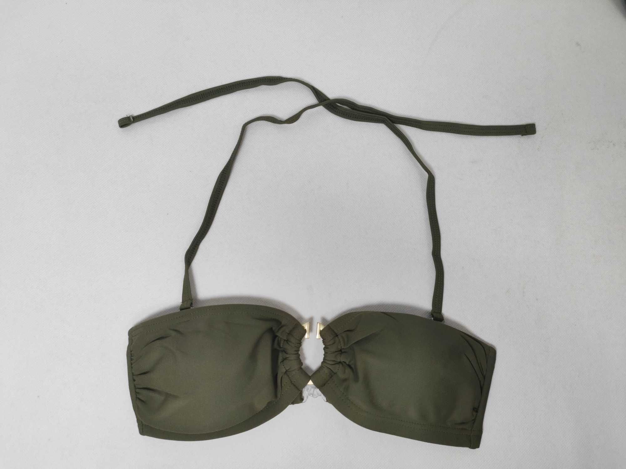 Strój kąpielowy dwuczęściowy bikini khaki 40L ST0184 E LA REDOUTE