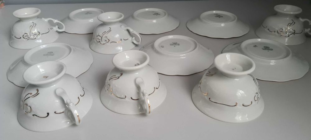 Fryderyka Zestaw do kawy ,herbaty porcelana Wałbrzych z czasów PRL