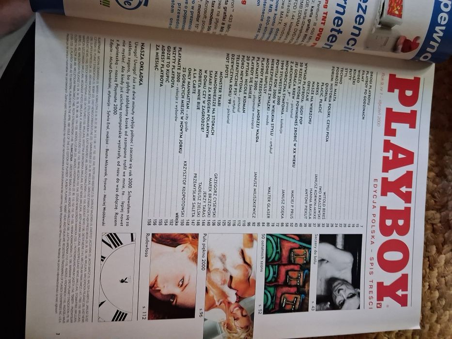 PLAYBOY polskie wydanie edycja styczeń 2000 rok Agnieszka Podolska