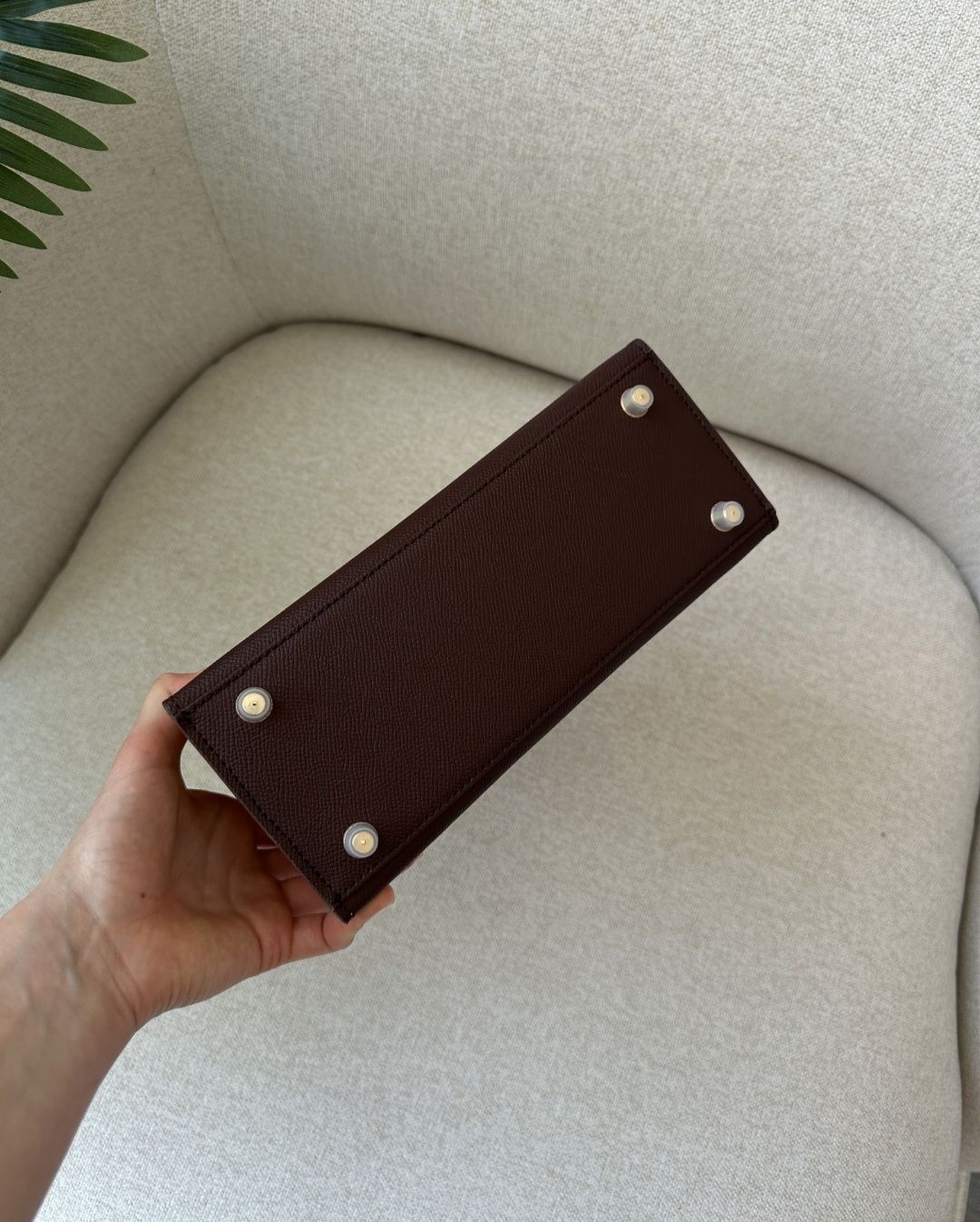Жіноча сумка Hermes Epsom Kelly 25 Chocolate
