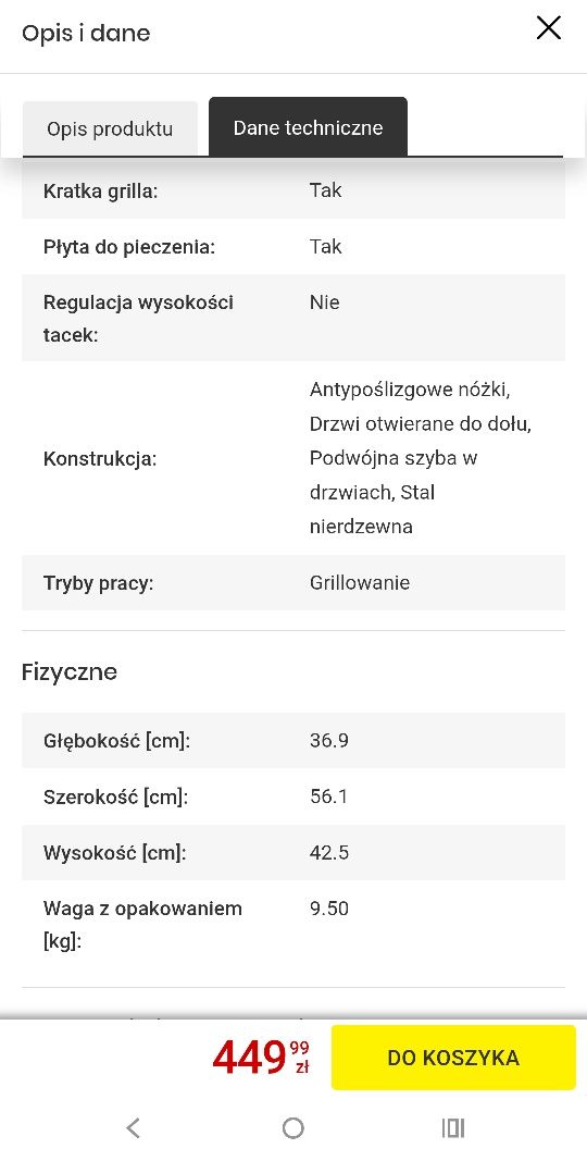 Piekarnik wolnostojący mpm