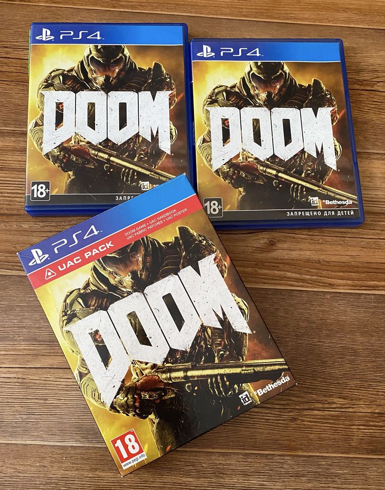 Sony PS4: Minecraft, Знание Сила, Безумцы, UFC 4, Doom, Gran Turismo.