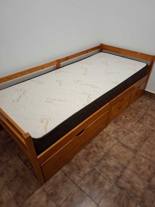 Cama de Criança/Solteiro+Colchão 90x200