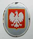 orzeł państwowy wz.1927 emaliowana tablica oryginalne godło II RP 1939