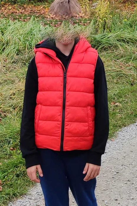 Kamizelka pikowana czerwona 4F 140
