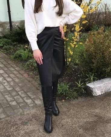 Шкіряна спідниця