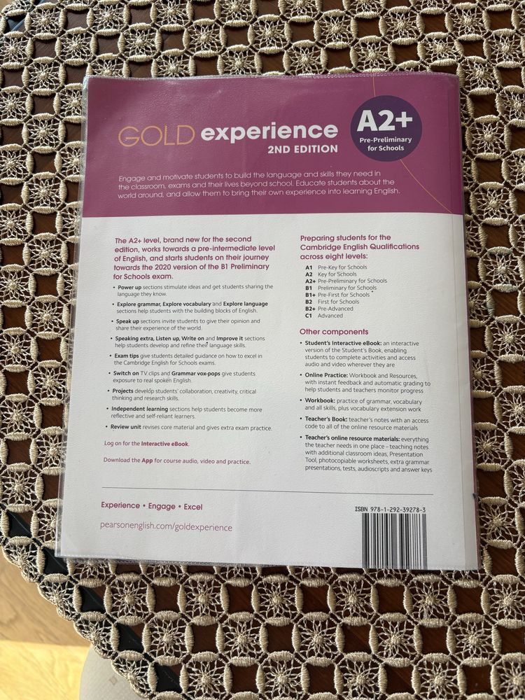 Gold Experience 2nd Edition A2+  student’s book + interactive eBook