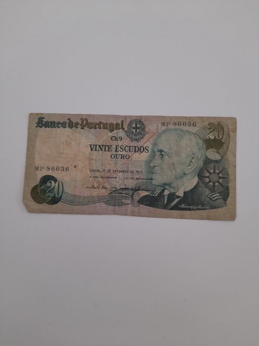 Nota de 20 escudos