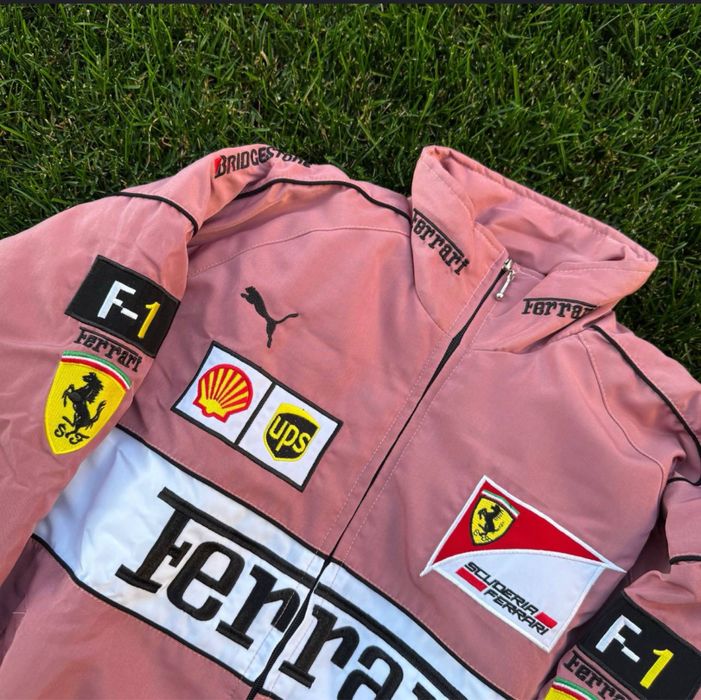 Куртка Ferrari pink jaket Формула 1 Formula 1 осіння куртка