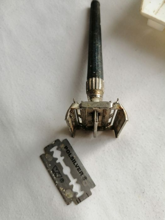 Stara sygnowana kolekcjonerska maszynka do golenia