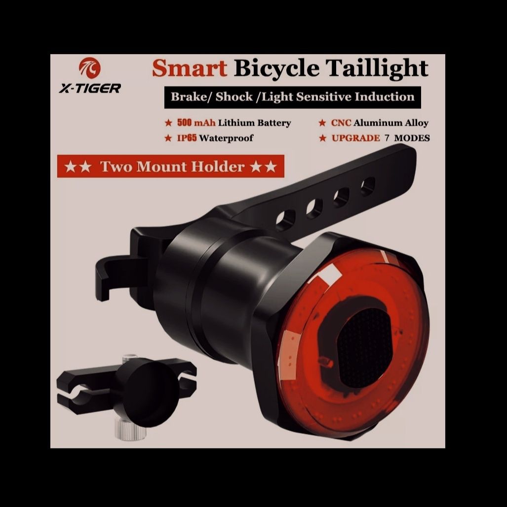 Luz Led Bicicleta traseira inteligente