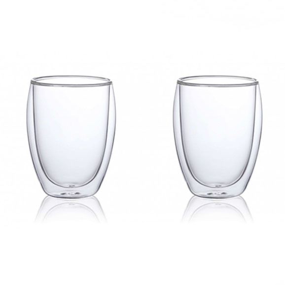 Набір скляних склянок із подвійними стінками 2 шт
