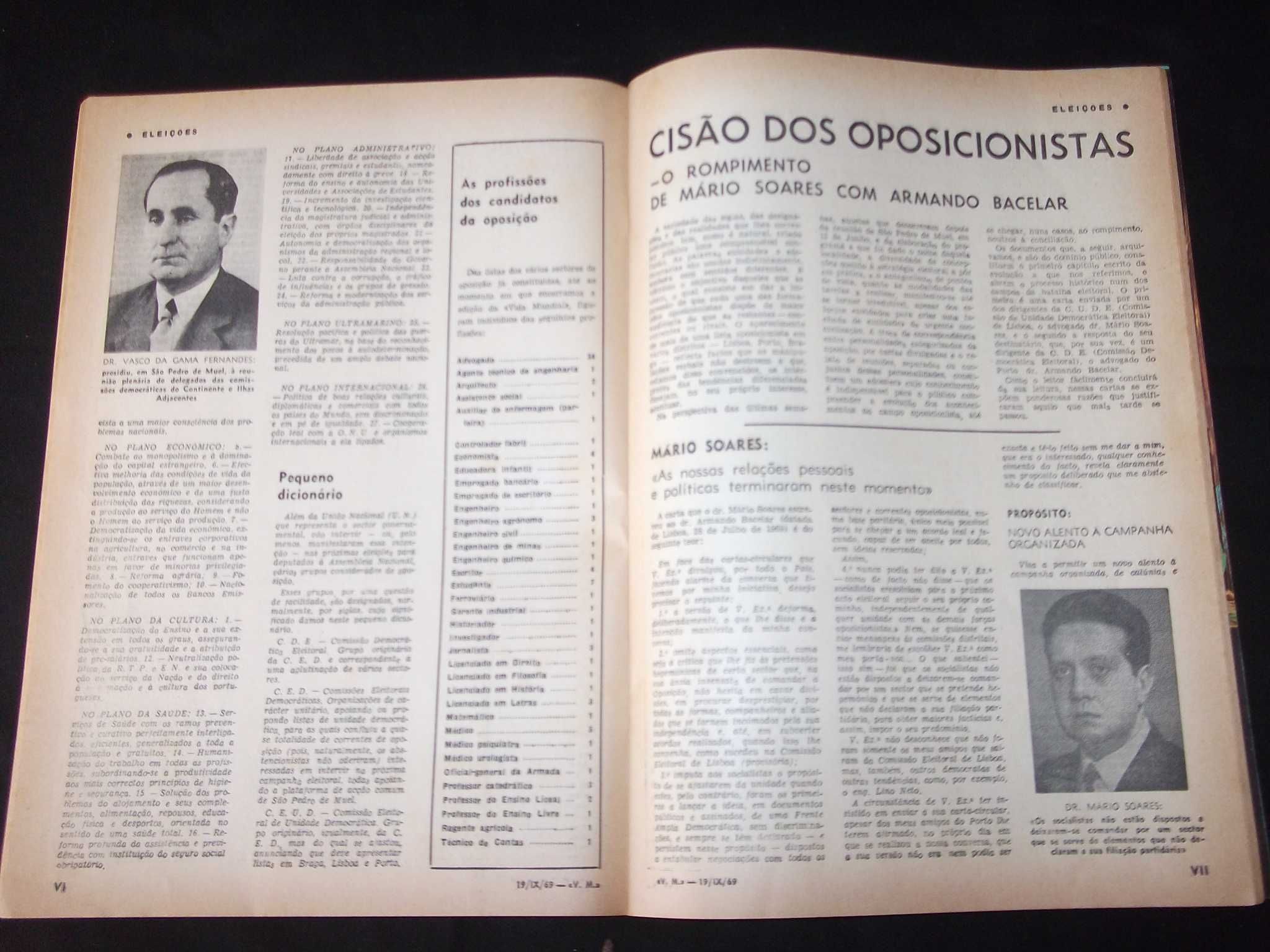 Revista Vida Mundial n.º 1580 de 19/09/69 Concorde