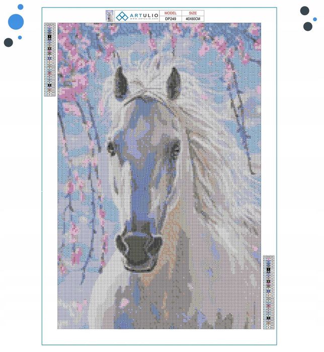 mozaika diamentowa zestaw 30×40, nowy komplet