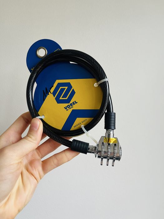 Zapięcie rower linka kod blokada zabezpieczenie Vorel by Toya