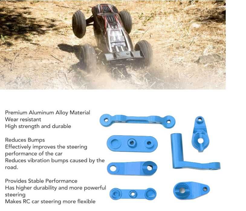 aluminiowy zestaw dźwigni kierowniczych rc do modeli losi baja rey