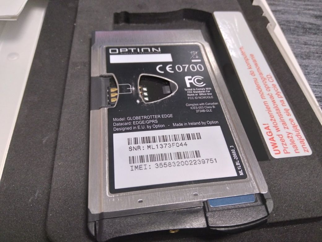 Modem iPlus PCMCIA Option Globetrotter EDGE