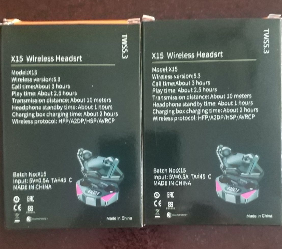 TWS X15 Bluetooth 5.3 Новые беспроводные наушники гарнитура.