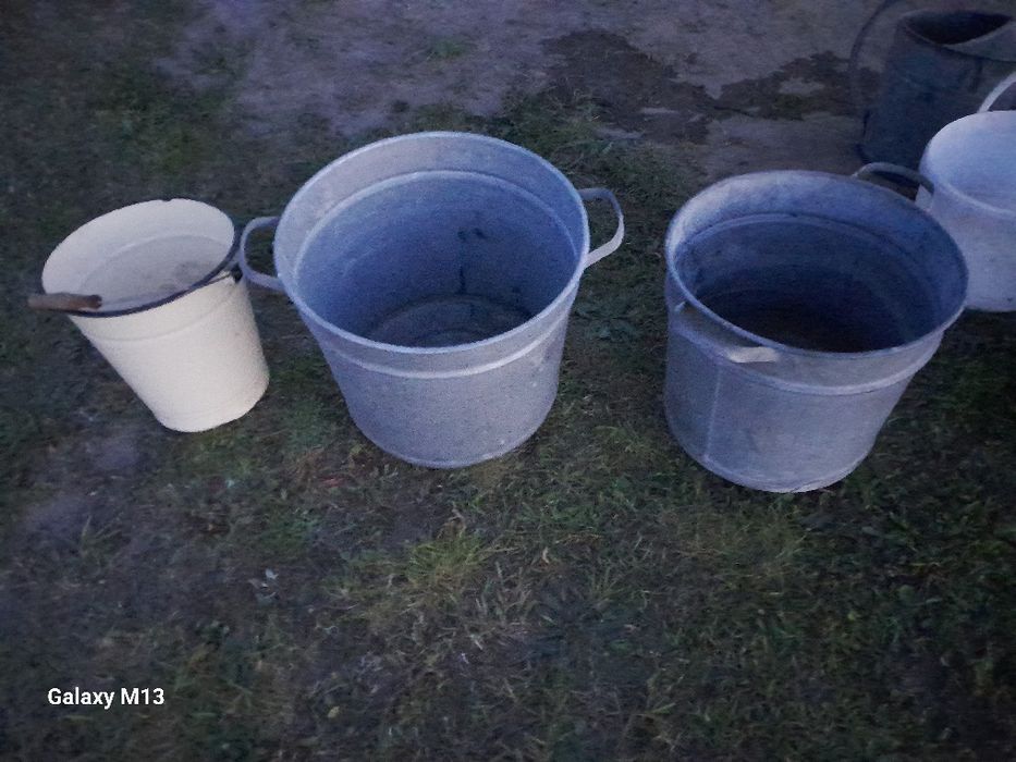 Kana aluminiowa do mleka wiaderko Kociołek cynkowany