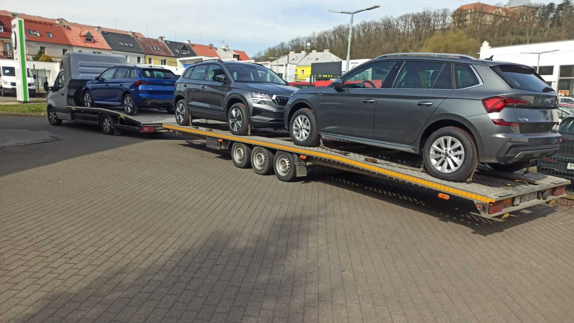 Transport Samochodów na Lawecie Cała EU . Transport z Niemiec